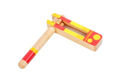 Wooden Matraca - Hand Painted, Noise Maker