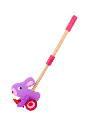 Toddler Push Along Walking Rabbit - Purple