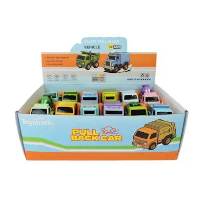 Diecast Pull Back Metallic Trucks - Assorted