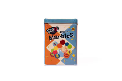 Marbles In a Tin Box - 160 Marbles