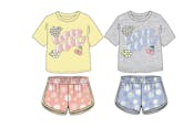 Girls Shorts 2pc Set, Size 7-16