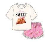 Girls Shorts 2pc Set, Size 7-16
