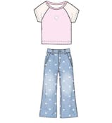 Girls Denim Sets - Assorted Sizes, 72pcs