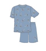 Boys 2pc Cargo Shorts Set - Size 4-7, Light Blue