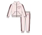 Girls 2pc Tricot Set - Pink, Size 4-6X