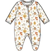 Infant Cotton Sleep & Play Bodysuits, Oatmeal, 0-9M