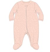 Girls' Embossed Coverall Bodysuits, Blush, 0-9M
