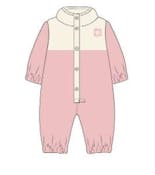 Girls' Plush Non-Footed Outwear Bodysuit, Pink, 0-9M