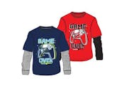 Boys' Double Sleeved T-Shirt, Assorted, 4-7