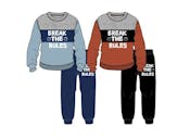 Boys' Fleece Top & Pant Set, Blue/Orange, 12-24m