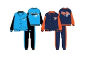 Boys' Fleece Jacket and Pant Set, Blue/Orange, 12-24m