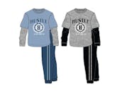 Boys' Activewear Set, Blue/Gray, 2pc, 8-16
