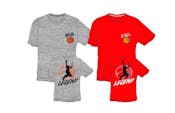 Boys' Short Sleeve Graphic T-Shirt, Gray/Red, 4-7