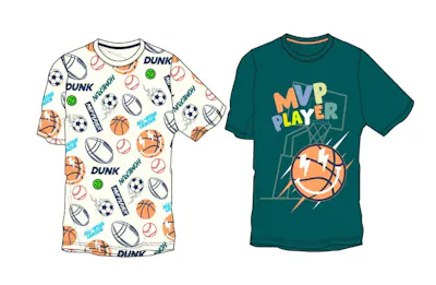 Boys Graphic Tees - 2 Pack, Size 4-7
