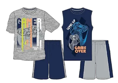 Boys Short Set - 4pc, Size 8-16