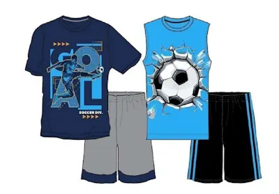 Boys Short Set - 4pc, Size 8-16