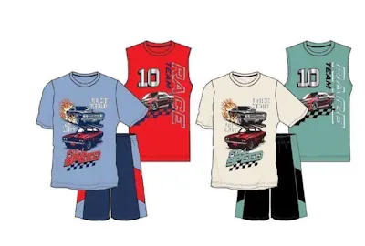 Boys Short Set - 3pc, Size 8-16