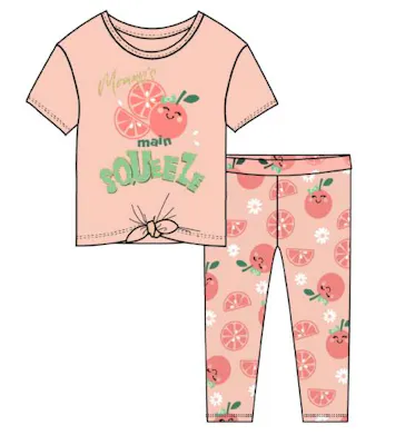 Girls Leggings 2pc Set, Size 2T-4T