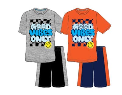 Boys Good Vibes 2pc Short Set - Size 12M/18M/24M, 72pcs