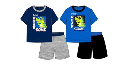 Boys Dino 2pc Short Set - Size 2T-4T, 72pcs