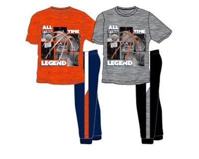 Boys All Time Legend 2pc Pant Sets - Size 4/5-6/7, 72 pcs
