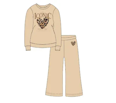 Girls 2pc Fleece Set - Size 7-16