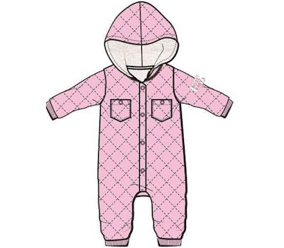 Newborn Quilted Jackets, Pink, 0-9M