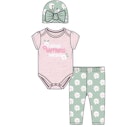 Girls' Newborn 3-Piece Set, Mint, 0-9M image number null