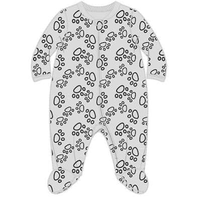 Boys' Embossed Coverall Bodysuits, Gray, 0-9M
