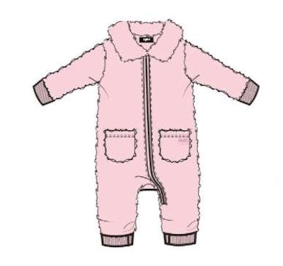 Zip Up Coverall Jacket, Blush Pink, 0-9M