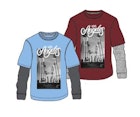 Boys' Double Sleeved T-Shirt, Assorted, 4-7 image number null