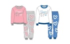 Girls' French Terry Set, Assorted, 2pc, 12-24m image number null