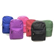 15" Basic Backpacks - Assorted Colors