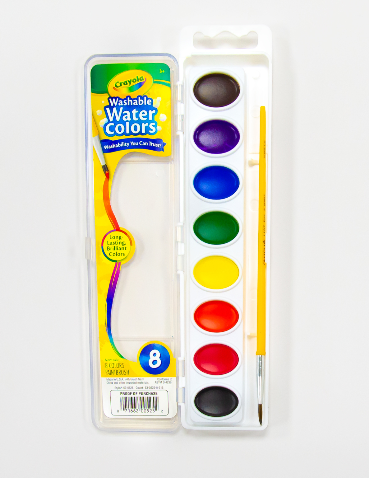 Wholesale Crayola Washable Watercolor Set - 8 Colors