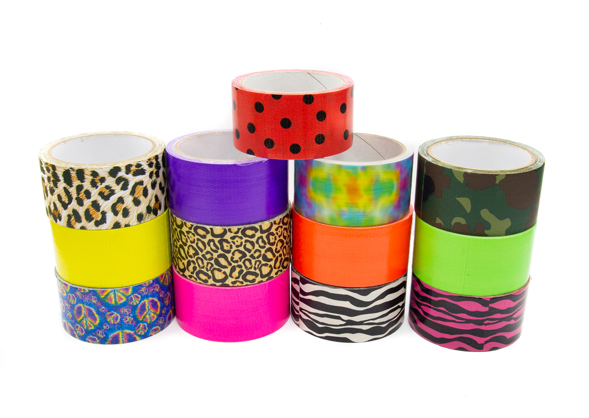 colored duct tape patterns