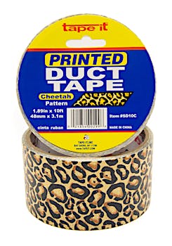 BAZIC Printed Duct Tape Leopard Pattern 1.88 X 5 Yards, 24-Pack 