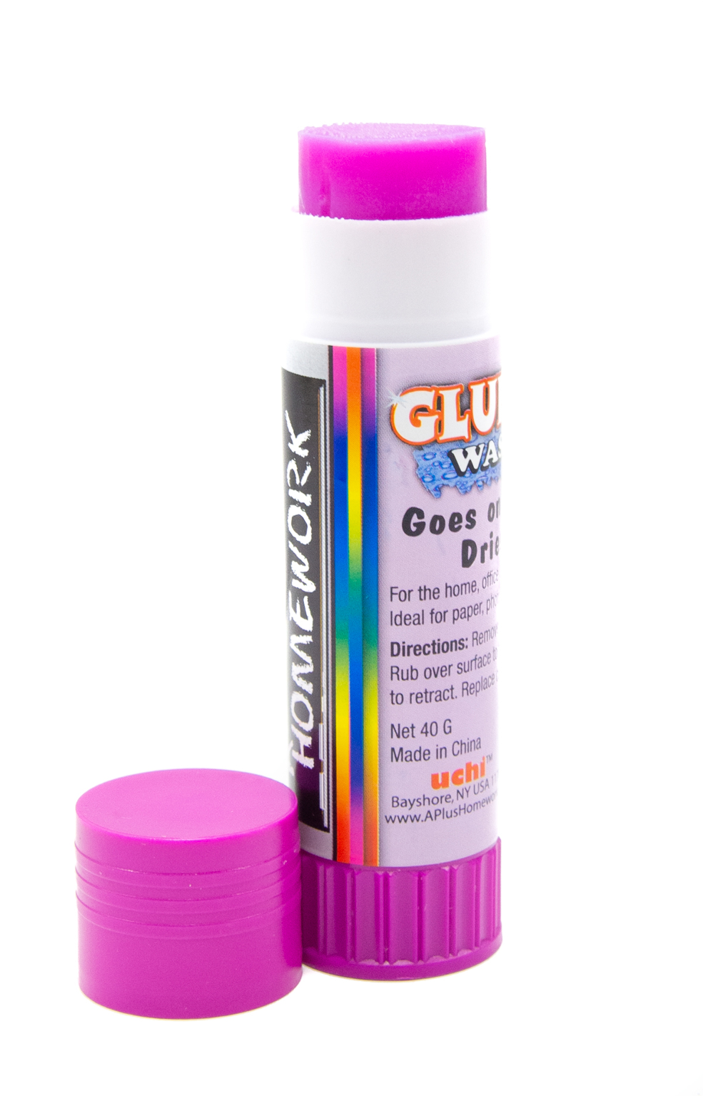 Wholesale 0.28 oz Glue Sticks - Purple, Washable - DollarDays