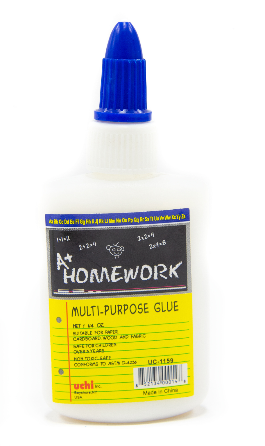Multipurpose White School Glue - Washable, 1.25 oz