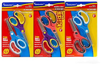 Red Handle Safety Scissors 5-1/2 inch (Pack of 12)