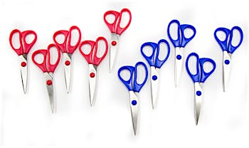 Scissors - Pointed Blades, Soft Grip, 8.25