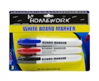 Dry Eraser Markers - 3 Pack, Black/Red/Blue image number null