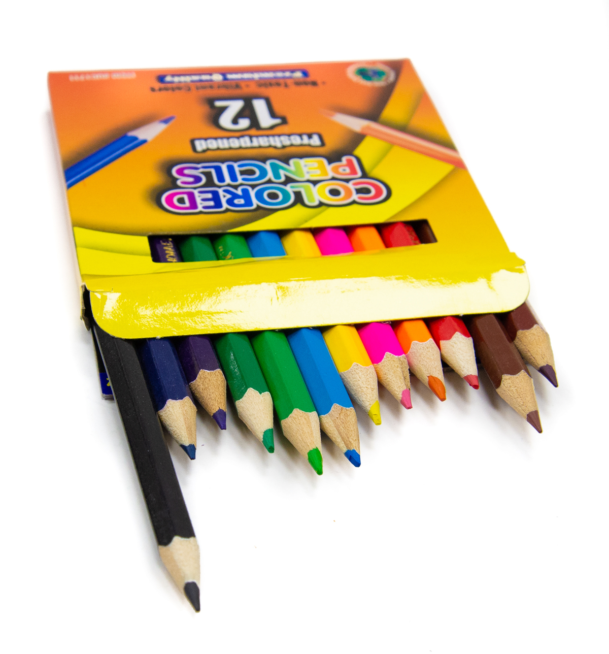 Wholesale Mini Colored Pencils - 12 Pack, Pre-Sharpened - DollarDays