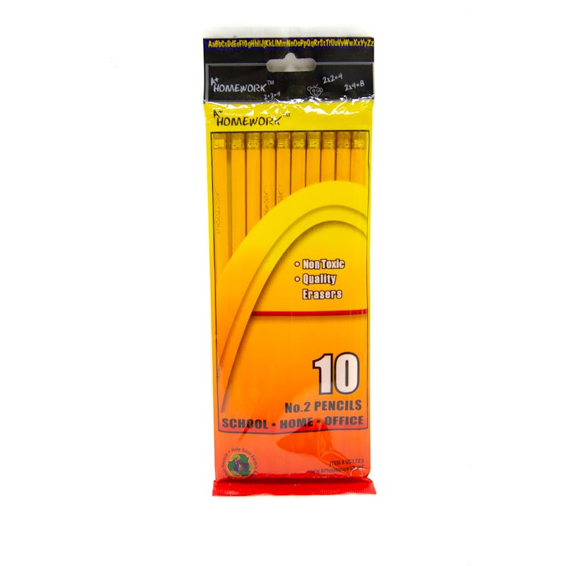 #2 Pencils - 10 count  Yellow
