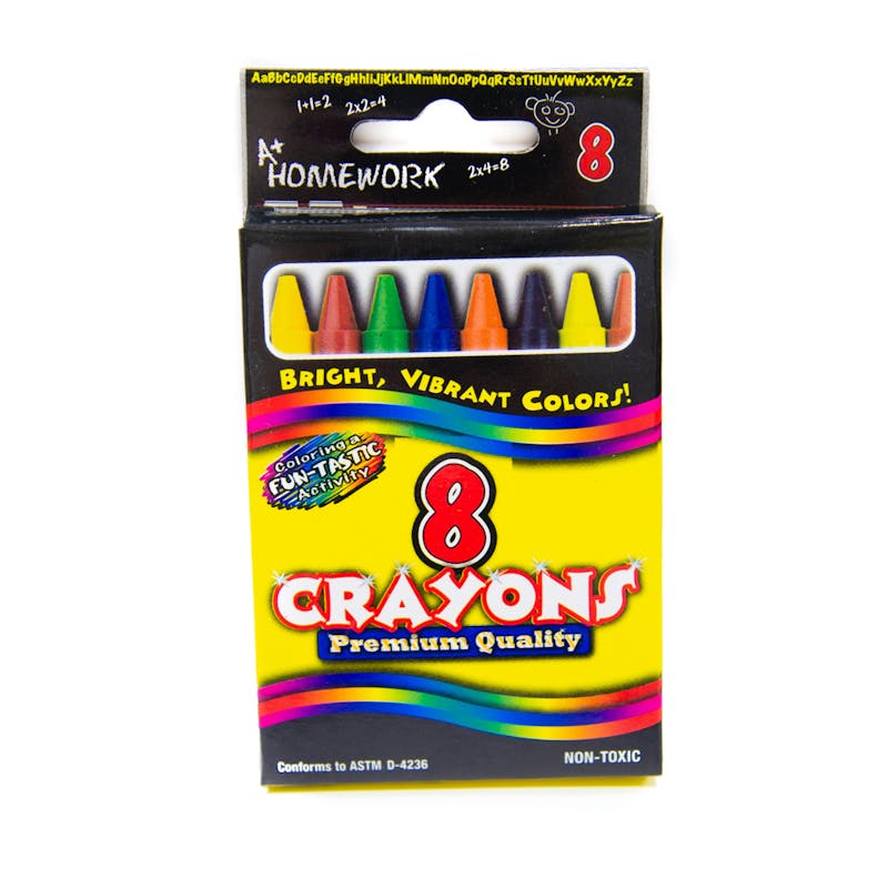 Crayons - 8 Count  Vibrant Colors