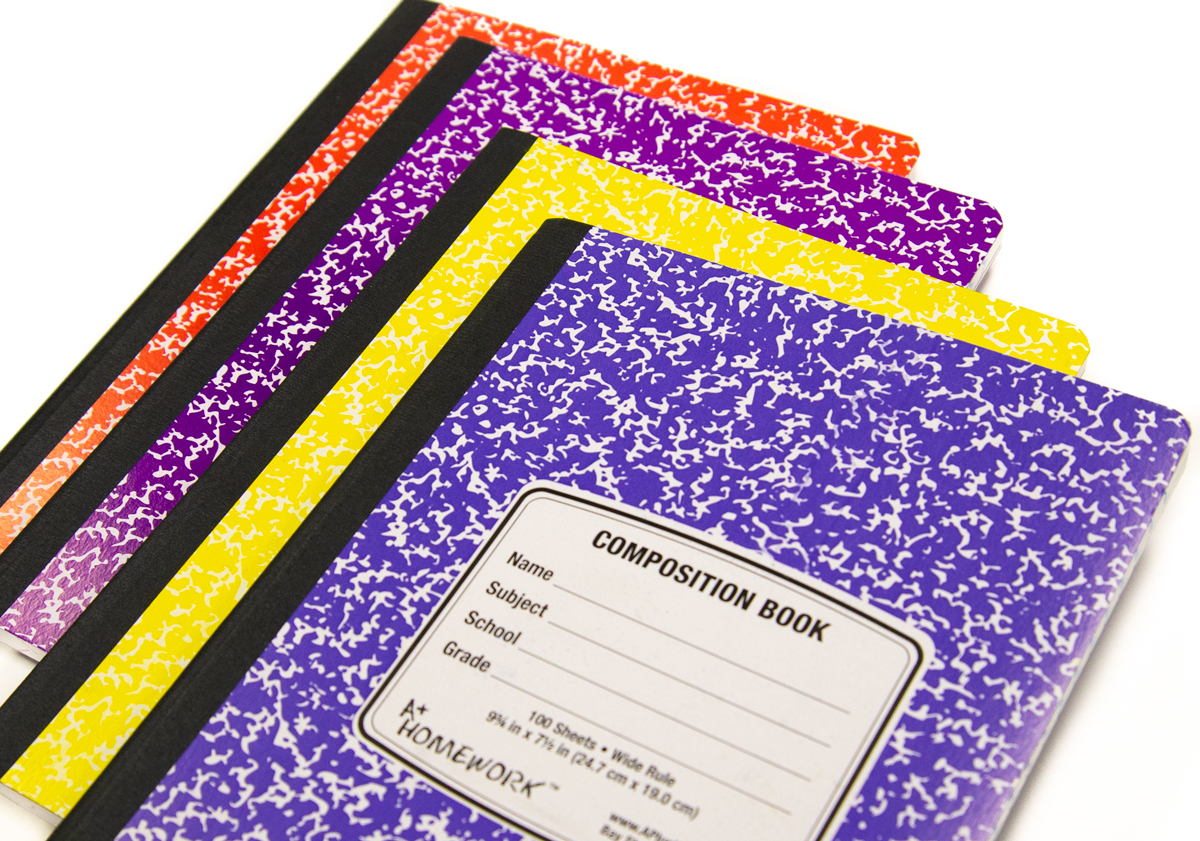 Wholesale Composition Notebooks Marbled, 100 Sheets DollarDays
