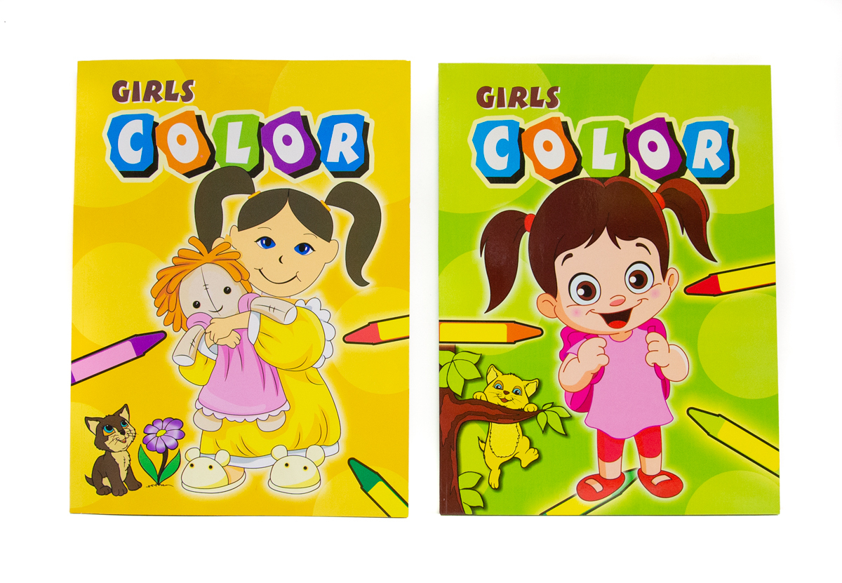 Wholesale Girls' Jumbo Coloring Books - 96 Pages - DollarDays