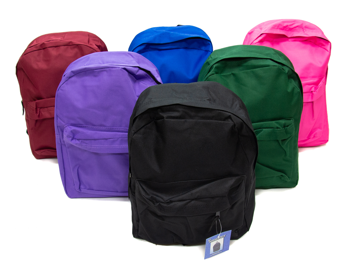School Backpack Color Schoolbags Zipper And Pockets With