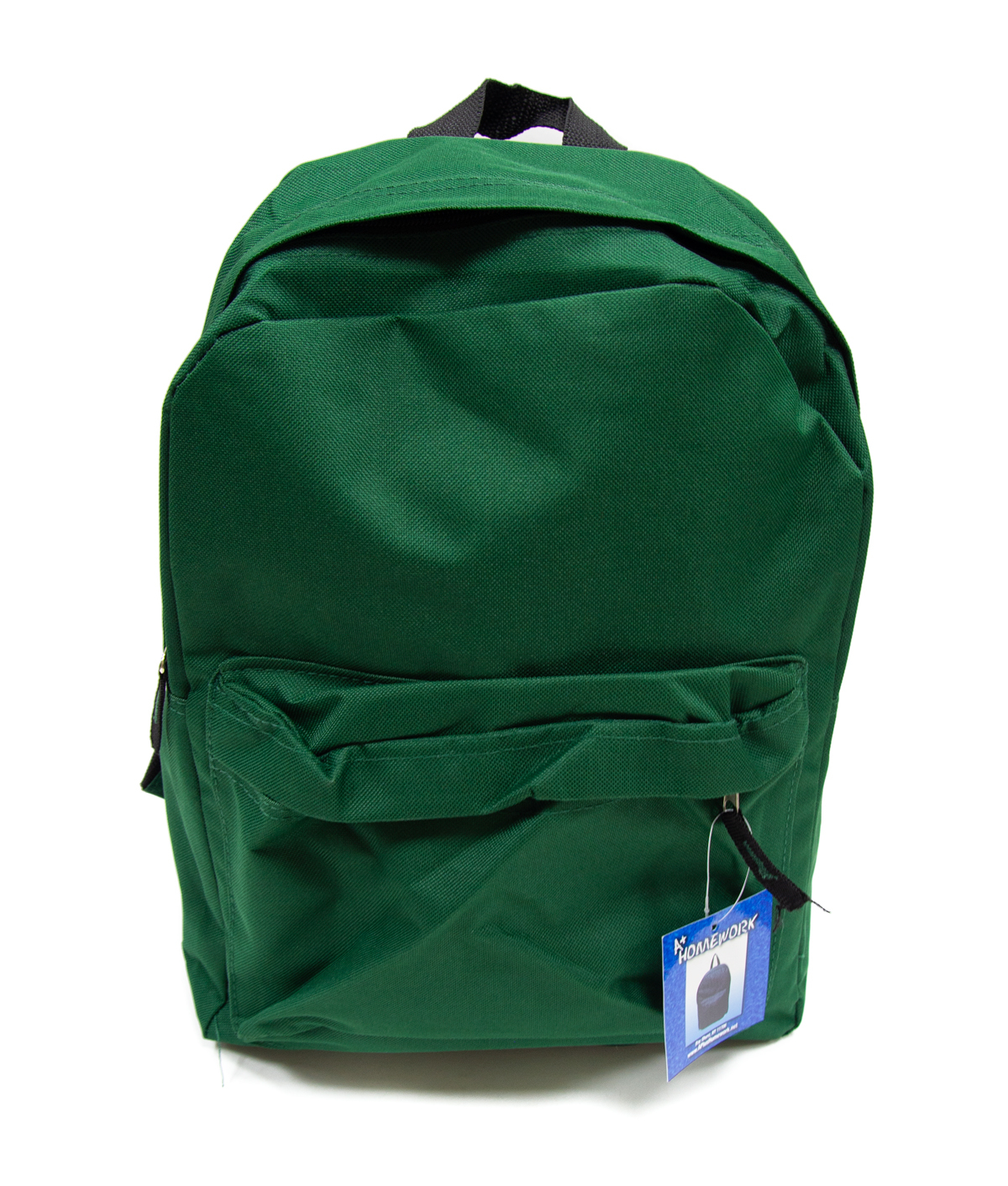 Wholesale 15" Basic Backpacks Green DollarDays