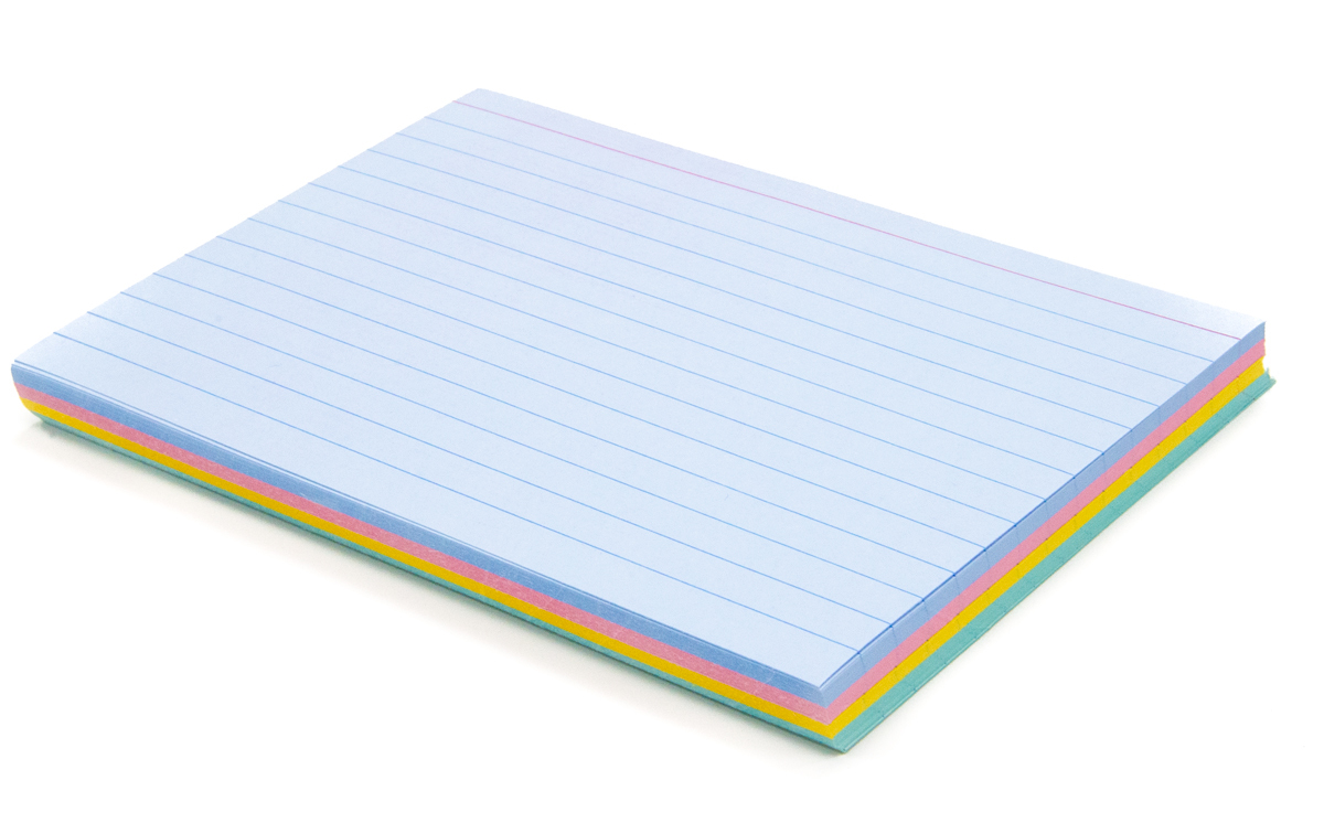 Wholesale Colored Index Cards - 60 Pack, 4 x 6 - DollarDays