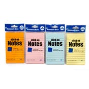 Stick On Notes - Lined, 70 Sheets, Assorted Colors
